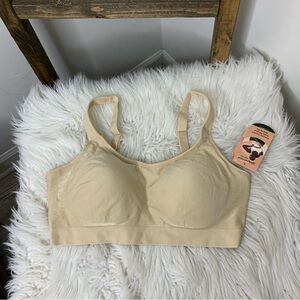 Shapermint Essentials Seamless Beige Bra Size L